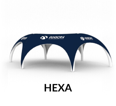 Tenda esagonale gonfiabile tenda pneumatica con ampio spazzio