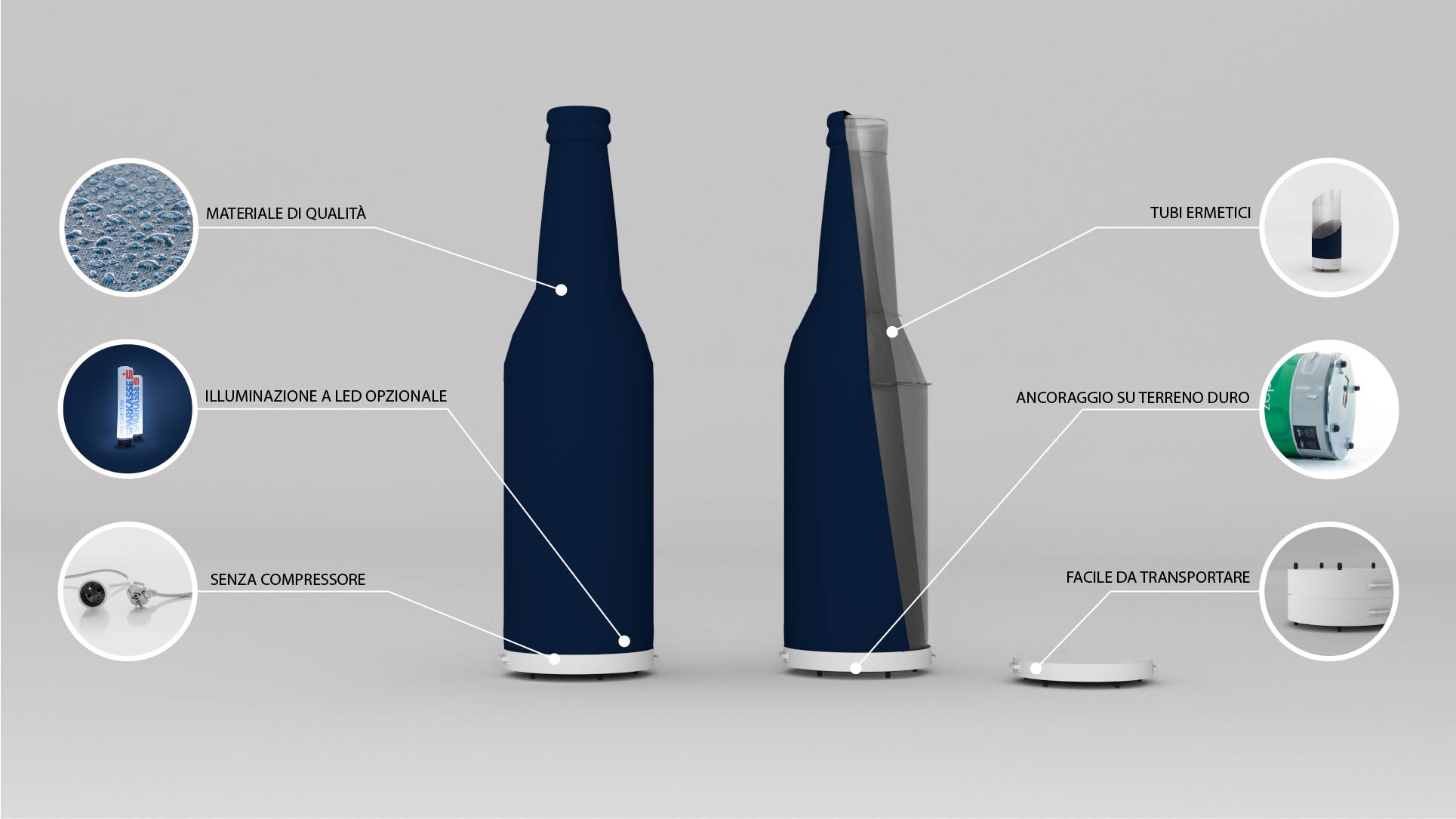 Vantaggi della bottiglia gonfiabile senza compressore Axion Bottle Vantaggi della bottiglia gonfiabile senza compressore Axion Bottle
